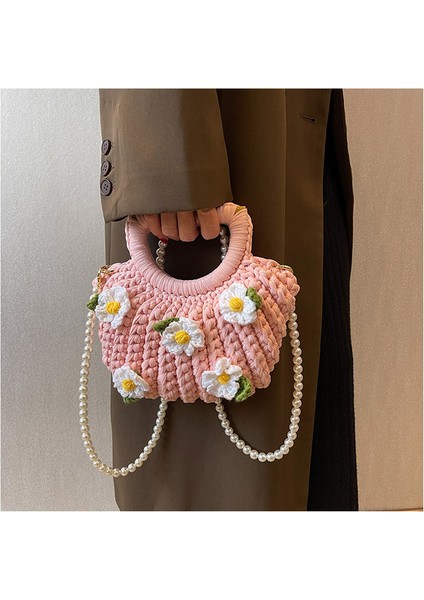 Gardenya Çiçek Kabukları El Dokuma Çanta (Yurt Dışından) fırsatları