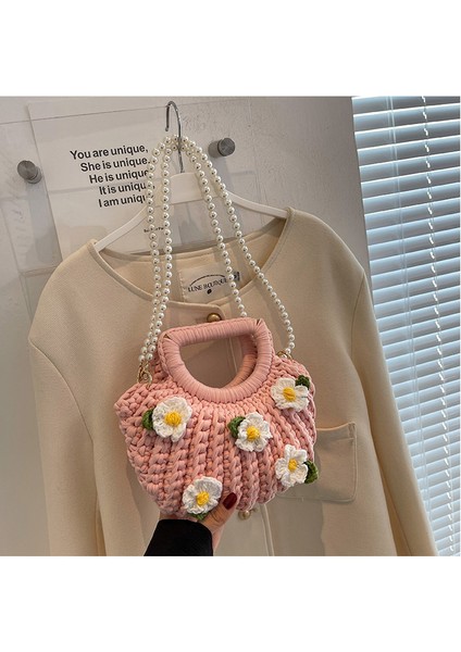 Gardenya Çiçek Kabukları El Dokuma Çanta (Yurt Dışından) indirimleri