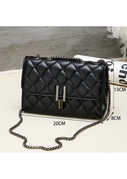 Kareli Zincirli Tek Omuz Çapraz Çanta (Yurt Dışından) fiyatları