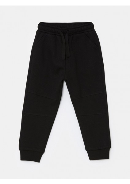 Lcw Kids Siyah Beli Lastikli Kalın Basic Erkek Çocuk Jogger Eşofman Altı