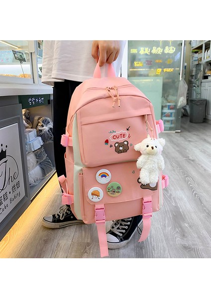 Yeni Beş Parçalı Öğrenci Hafif Okul Çantası (Yurt Dışından) modelleri