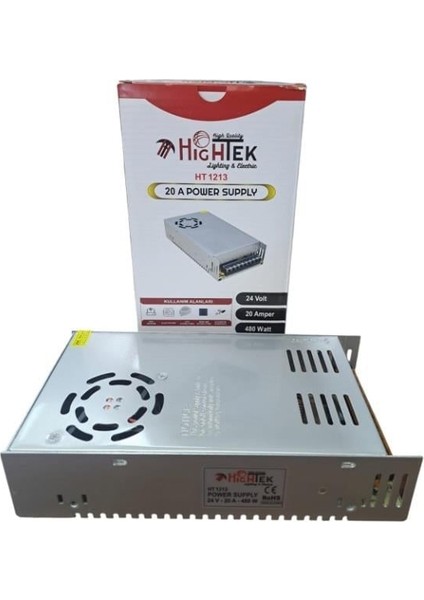 Hightek 24V 20A Smps Metal Kasa Adaptör HT-1213 fiyatları