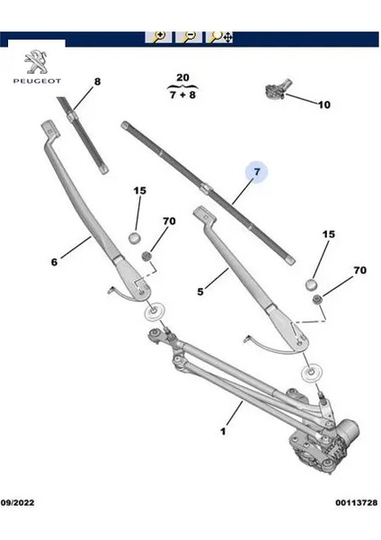 Düz Firça Peugeot 1686454580