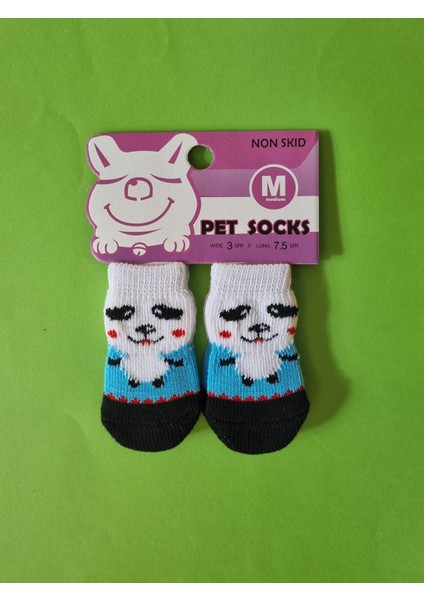 4 Adet Sevimli Pati Çorabı Köpek Kedi - Kaymaz Taban Örgülü & Evcil Hayvan Çorabı Ayak Çorabı (Kedi ve Küçük Irk)