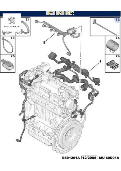 Plastik Kelepçe Peugeot 1611982880