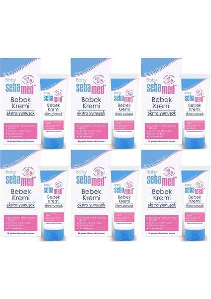 Bebek Kremi 200ML (Ekstra Yumuşak) (6 Lı Set)