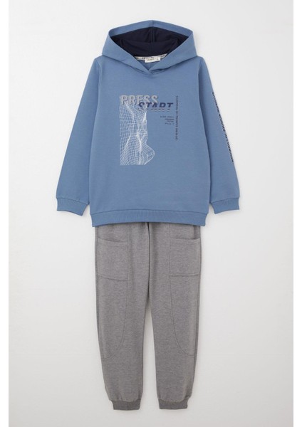 Erkek Çocuk Eşofman Takım Oyun Temalı Önden Cepli 5-10 Yaş, Indigo fırsatları