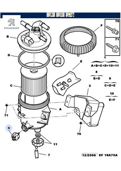 Mazot Geri Dönüş Sensörü Partner DW10TD Peugeot 1913.16 1913.16