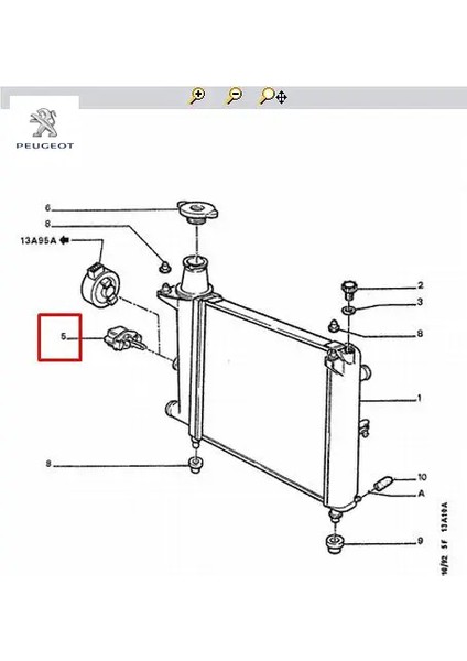 Su Seviye Sensörü Peugeot 1306.47