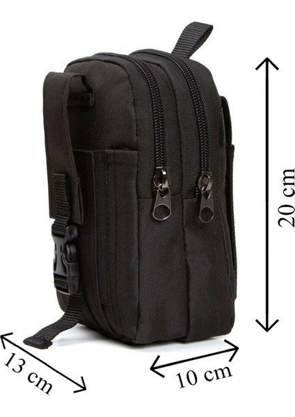 Siyah Erkek Telefon Bölmeli Taktik Bel Kemer Çanta indirimleri