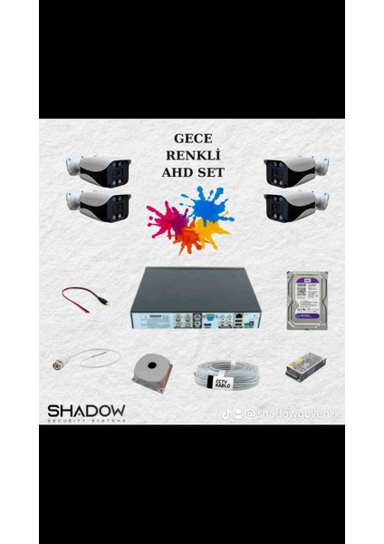 4 Kameralı Güvenlik Sistemi