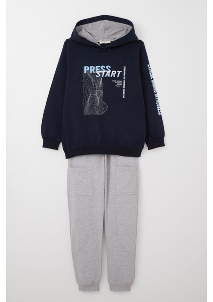 Erkek Çocuk Eşofman Takım Oyun Temalı Önden Cepli 5-10 Yaş, Lacivert fırsatları