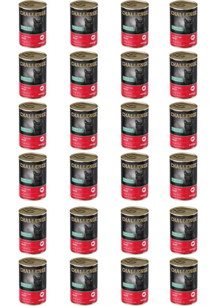 Sığır Etli Yetişkin Kedi Konservesi 400 gr x 24 Adet