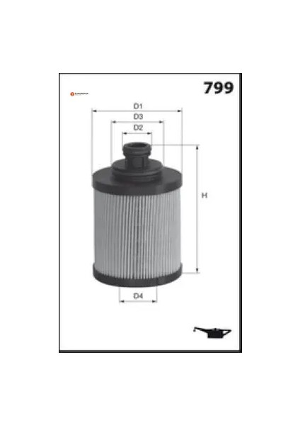 Erp Yağ Filtresi Astra H-Corsa C/d-Meriva-Combo-Linea-Fiorino Z13DTJ/DTH/DT