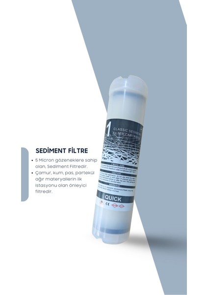 Kapalı Kasa Su Arıtma Cihazı 4lü Filtre Seti modelleri