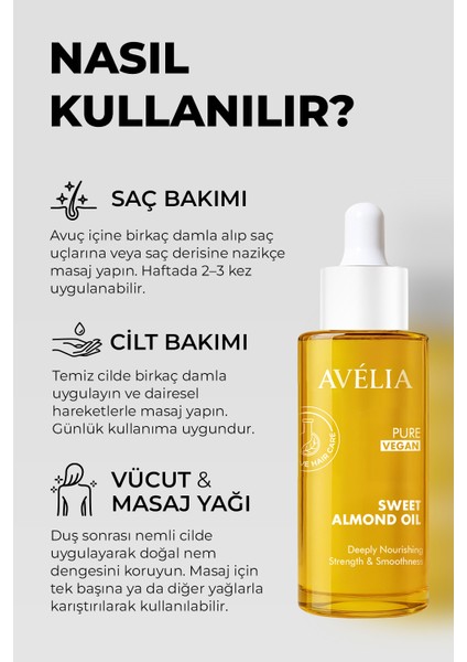Tatlı Badem Yağı Soğuk Sıkım %100 Saf Saç ve Cilt Bakım Yağı fırsatları