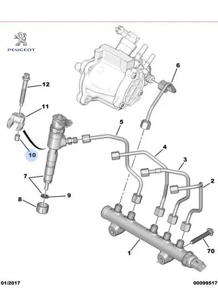 Enjektör Çatal Pulu Peugeot 1982.G4