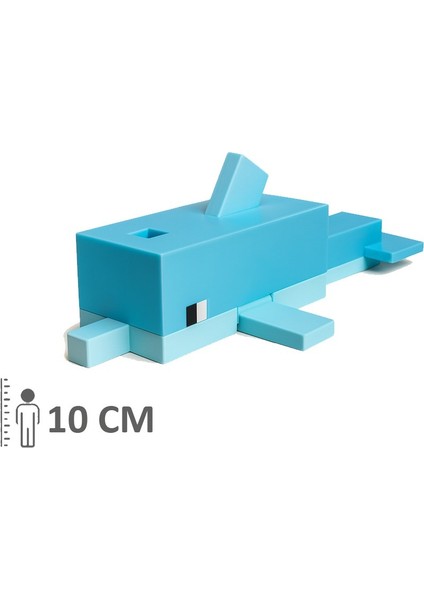 Minecraft Dolphin Yunus Hareketli Eklemli Figür