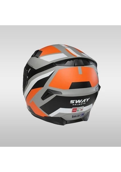 820 Aıx Orange Full Face Kask Kapalı Motosiklet Kask modelleri