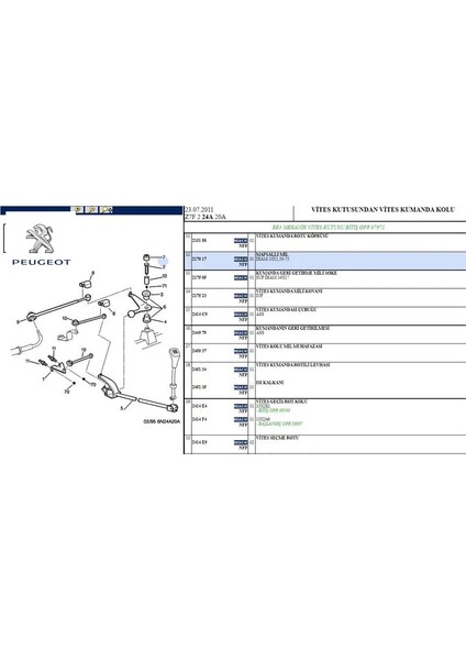 Şaft Peugeot 217017