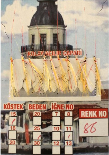 Çapari Istavrit Kolay Açılır 10 Iğne Renk 86