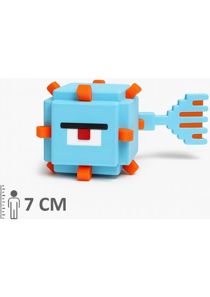 Minecraft Guardian Gardiyan Hareketli Eklemli Figür