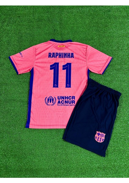 Barcelona 2025-26 Yeni Sezon Raphinha Deplasman Forması (Pembe)