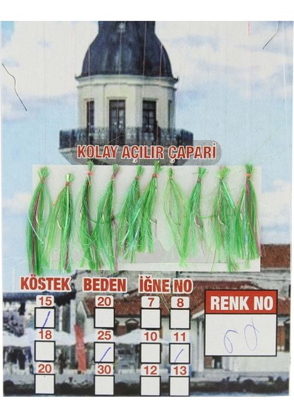 Çapari Istavrit Kolay Açılır 10 Iğne Renk 60