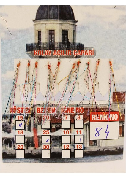 Çapari Istavrit Kolay Açılır 10 Iğne Renk 84