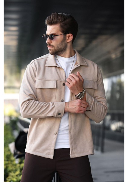 Bej Cep Detaylı Gömlek Ceket 6748 fiyatları