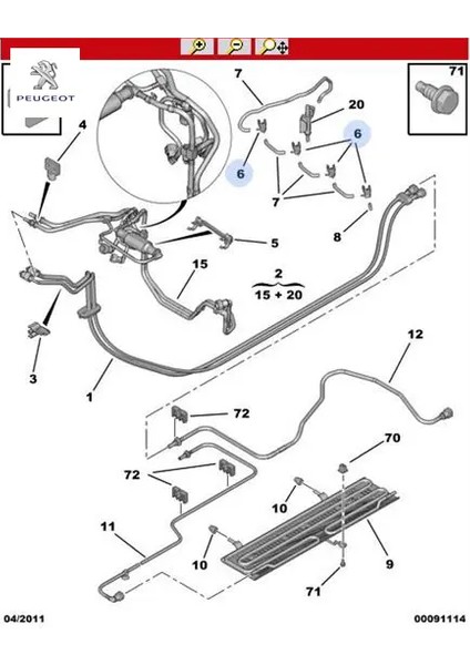 Enjektor Soket C3 Peugeot 1579.GJ