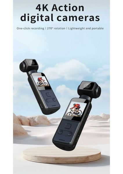 K1 4K Mini Wifi Aksiyon Kamerası Taşınabilir Video Kaydedici Yüksek Çözünürlük Pocket Camera