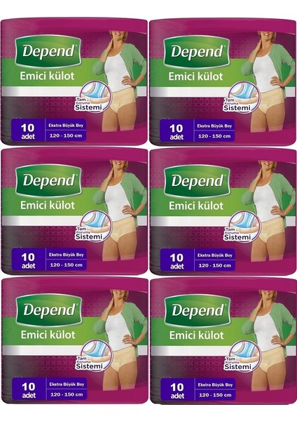 Emici Külot Hasta Bezi Xl - Extra Büyük Kadın 60 Adet (6pk*10)