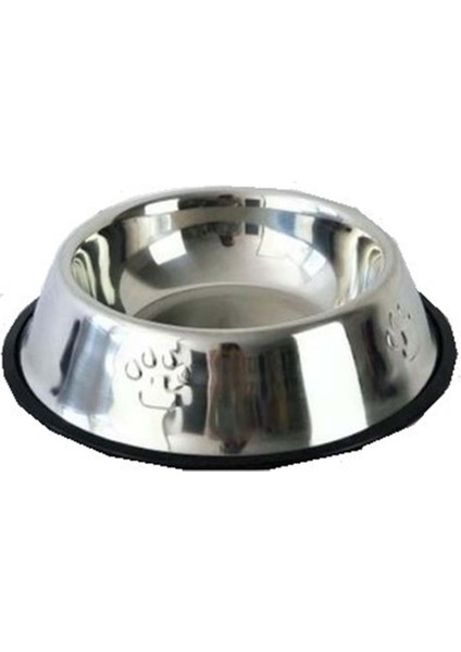Gnd Pati Desenli Kedi Köpek Çelik Mama Kabı 16 Öz