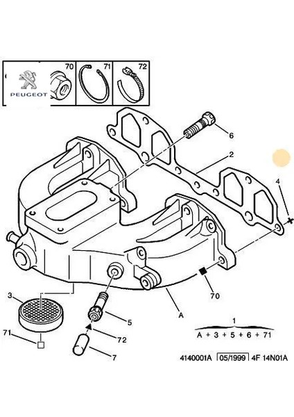 Manifold Saplamasi Peugeot 0355.37