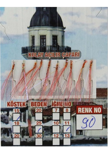 Çapari Istavrit Kolay Açılır 10 Iğne Renk 90