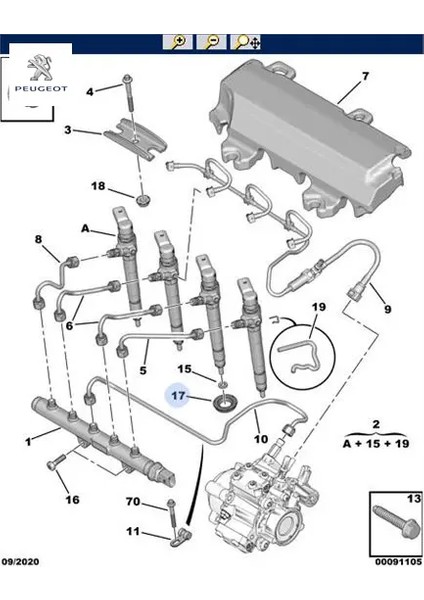Enjektör Alt Lastiği Boxer Iii-Jumper-Transit-Ranger 2.2hdi E5 Ibiza-Leon-Toledo-Octavia 1.6 Tdi