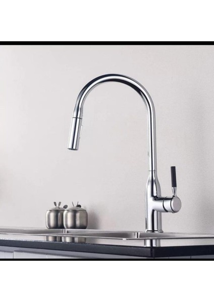 Power Spiralli Krom Mutfak Bataryası