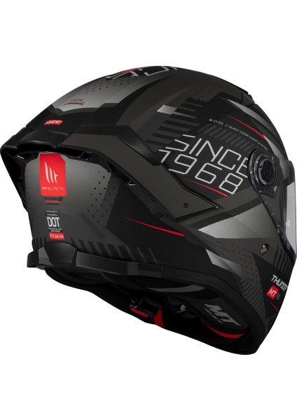 Kask mt Thunder 4 Sv Luminence D1 Mat Gri/siyah fırsatları