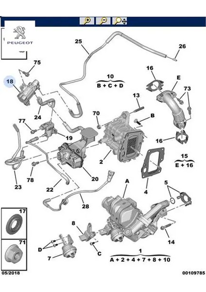Egr Elektrovana 3008 I-II-308 II-5008 I-II-508 I-Ii-Boxer Iii-Expert Iv-C4 Ii-C4 Picasso 2.0 DW10