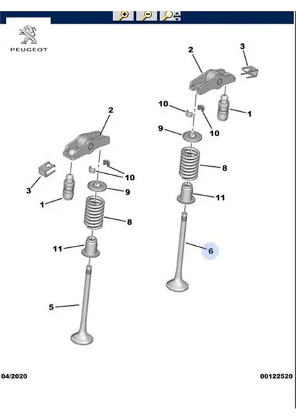 Egzos Subap 3008-5008-308-508-BOXER Iii-Expert Iv-Traveller-C4-C5-Jumper Iii DW10 Peugeot 9676718280 9832111580