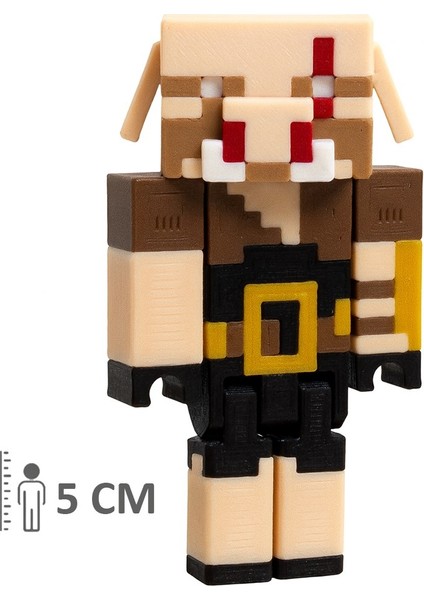 Minecraft Piglin Brute Hareketli Eklemli Figür