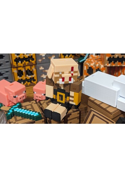 Minecraft Piglin Brute Hareketli Eklemli Figür fırsatları