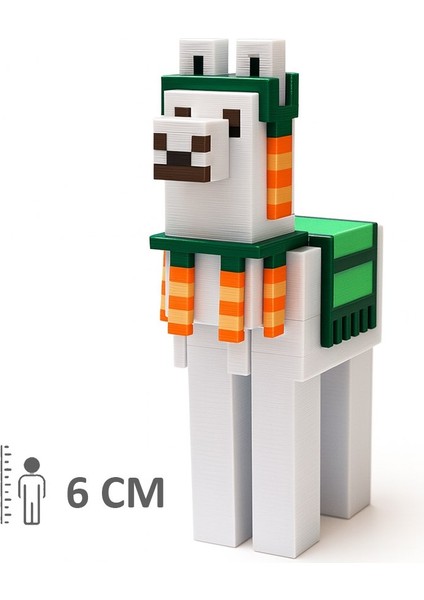 Minecraft Lama Hareketli Eklemli Figür
