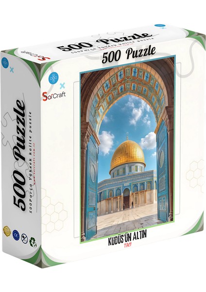 500 Parça Puzzle Kudüs’ün Altın Tacı