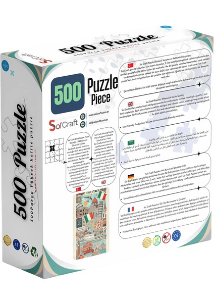 500 Parça Puzzle Italya’nın Kalbine Yolculuk fiyatları