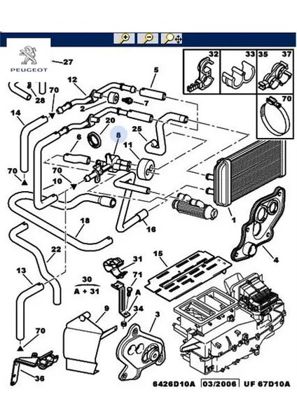 Kalorifer Musluğu Boxer Peugeot 6448.P6