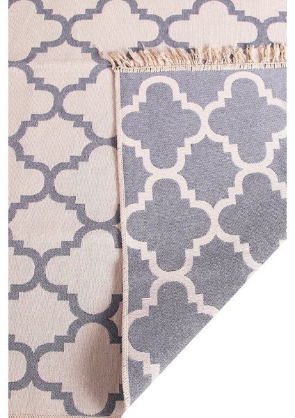 Collection Bercest Pamuklu Çift Taraflı Modern Bej Desenli Dekoratif Kilim 60x90 cm – Şık ve Dayanıklı Tasarım fırsatları