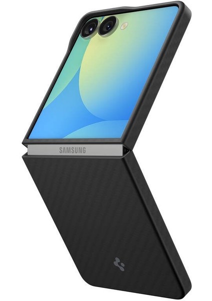 Spigen Galaxy Z Flip 7 ile Uyumlu ince Kılıf Air Skin Aramid Hava Kanalı Teknolojisi™ Askeri Sınıf Koruma Black Dokulu Yüzey Kapak - ACS09564 fiyatları