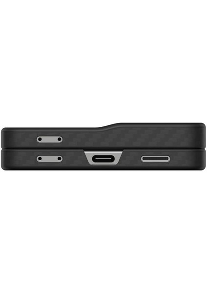 Spigen Galaxy Z Flip 7 ile Uyumlu ince Kılıf Air Skin Aramid Hava Kanalı Teknolojisi™ Askeri Sınıf Koruma Black Dokulu Yüzey Kapak - ACS09564